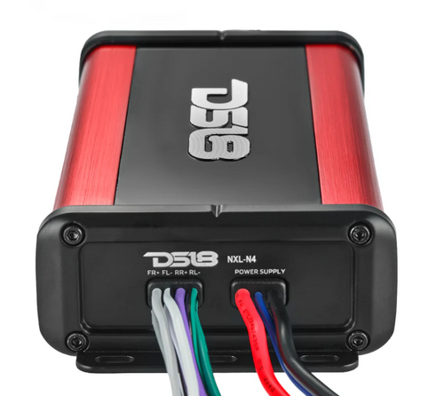 DS18 NXL-N4- Ultra Compact Waterproof Stereo 4 Channel  Amplifier