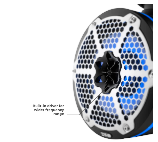 NXL-X10TPNEO    NXL 10" Neodymium Marine and Powersports Towers with Built-in Passive Radiator, 1" Driver and LED RGB Lights