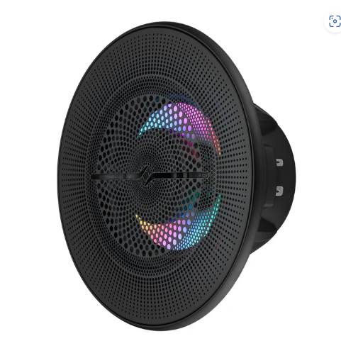 Luxury 6.5” 2-Way Marine Coaxial Speaker with Digital LED Lights and Flush Magnetic Mount Grille | 150W RMS 4-Ohm
