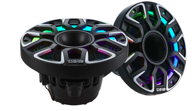 NVY-M6DC/BK  6.5” Marine Grade Hybrid Coaxial Speaker With Neodymium Magnet, Kevlar Cone, and Compression Driver | 200W RMS 4-Ohm