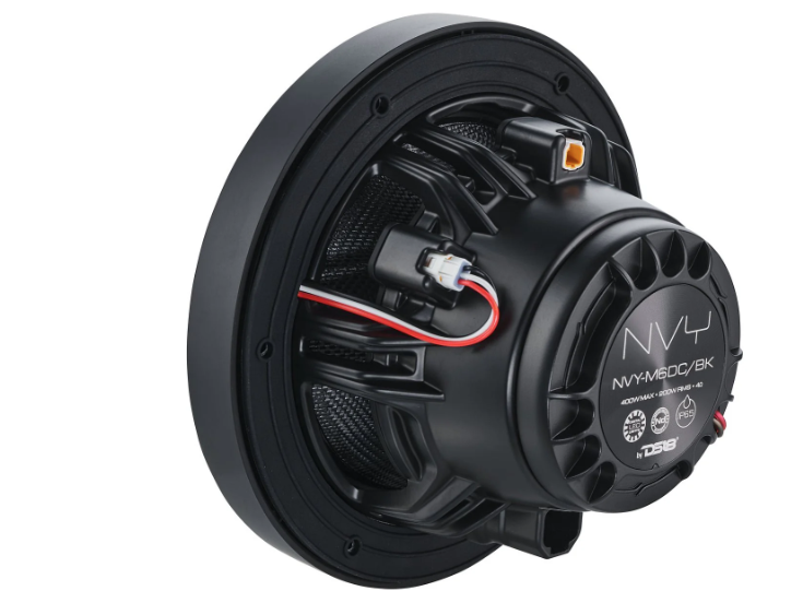NVY-M6DC/BK  6.5” Marine Grade Hybrid Coaxial Speaker With Neodymium Magnet, Kevlar Cone, and Compression Driver | 200W RMS 4-Ohm