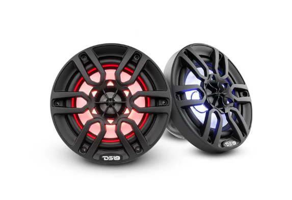 DS18 Best Marine Stereo Subwoofer Package 1 x 10” Subwoofer | 2 x 6.5” Speaker Tower | 2 x 6.5” Marine Speaker | 1 x 5 Ch Amplifier | 1 x MOFCKIT4 and 1 x LED-BTC