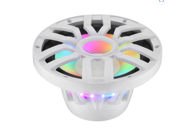 12” Marine Subwoofer with Hybrid Magnet Motor, Removable Grille and Digital LED Lights - 600W RMS 4-Ohm