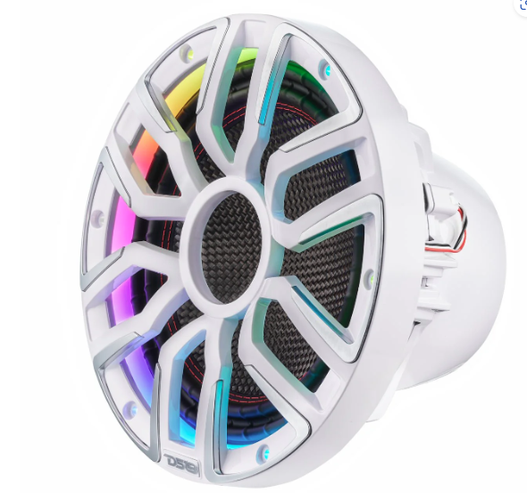 NVY-M10SUB/WH  10” Neodymium Marine & Powersports Subwoofer With Carbon Fiber Cone | 600W RMS 4-Ohm