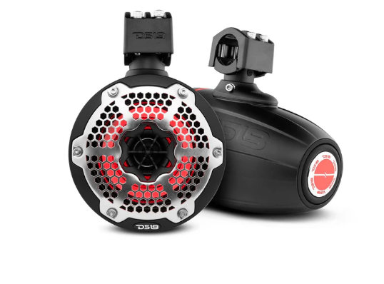 NXL 6.5" Neodymium Marine and Powersports Towers with Built-in Passive Radiator, 1" Driver and LED RGB Lights 150 Watts Rms SKU: NXL-X6TPNEO/BK $1,079.95