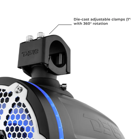 NXL 6.5" Neodymium Marine and Powersports Towers with Built-in Passive Radiator, 1" Driver and LED RGB Lights 150 Watts Rms SKU: NXL-X6TPNEO/BK $1,079.95