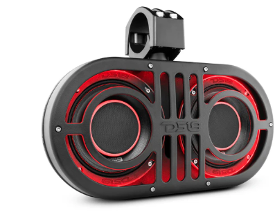 Dual 8" Marine and Powersports PRO Roll Cage Sound Bar System with Built in LED RGB Lights 500 Watts Rms ( 2 x PRO-HY8.4B Included)