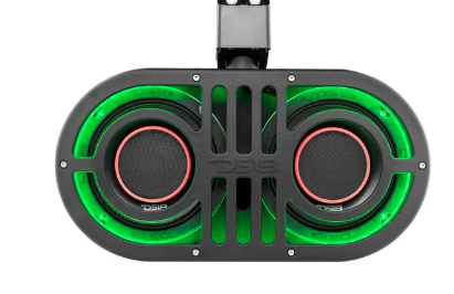 Dual 8" Marine and Powersports PRO Roll Cage Sound Bar System with Built in LED RGB Lights 500 Watts Rms ( 2 x PRO-HY8.4B Included)