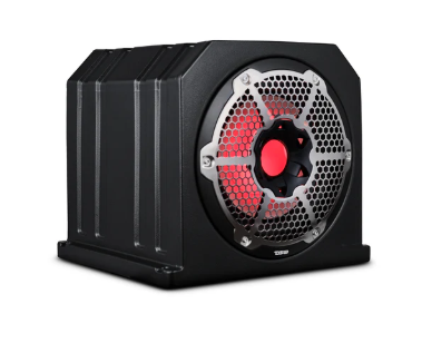 Dual 10" Marine Subwoofer Enclosure with 10" Passive Radiator and LED RGB Lights 350 Watts Rms 4-Ohm (NXL-10SUB Included)
