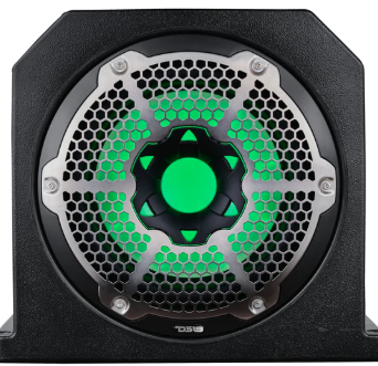 Dual 10" Marine Subwoofer Enclosure with 10" Passive Radiator and LED RGB Lights 350 Watts Rms 4-Ohm (NXL-10SUB Included)
