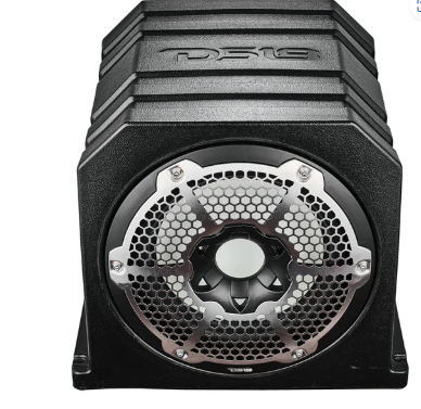 Dual 10" Marine Subwoofer Enclosure with 10" Passive Radiator and LED RGB Lights 350 Watts Rms 4-Ohm (NXL-10SUB Included)