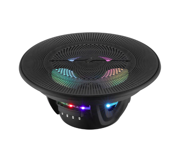 NXL-LXY Series Luxury 2-Way Marine Coaxial Speaker with Digital LED Lights and Flush Magnetic Mount Grille