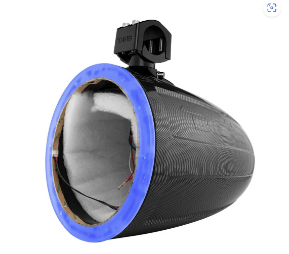 NXL 10" Marine and Powersports Empty Tower LED RGB Lights -Black Carbon Fiber