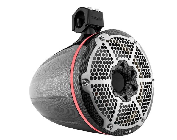 NXL 10" Marine and Powersports Empty Tower LED RGB Lights -Black Carbon Fiber