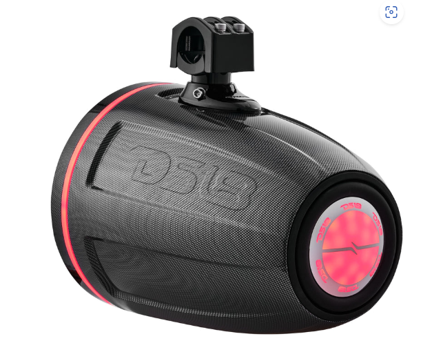 NXL 10" Marine and Powersports Empty Tower LED RGB Lights -Black Carbon Fiber