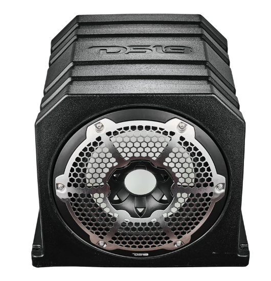 Dual 10" Marine Subwoofer Enclosure with 10" Passive Radiator and LED RGB Lights 350 Watts Rms 4-Ohm (NXL-10SUB Included) SKU: NXL-10SUBLD/BK