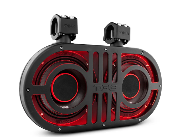 Dual 8" Marine and Powersports PRO Roll Cage Sound Bar System with Built in LED RGB Lights 500 Watts Rms ( 2 x PRO-HY8.4B Included)