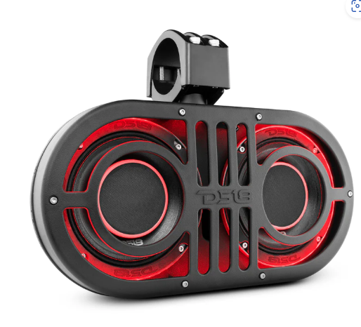 Dual 6.5" Marine and Powersports PRO Roll Cage Sound Bar System with Built in LED RGB Lights450 Watts Rms ( 2 x PRO-HY6.4B Included)