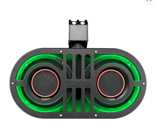 Dual 6.5" Marine and Powersports PRO Roll Cage Sound Bar System with Built in LED RGB Lights450 Watts Rms ( 2 x PRO-HY6.4B Included)