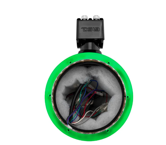 NXL 6.5" Marine and Powersports Empty Tower LED RGB Lights -Black Carbon Fiber