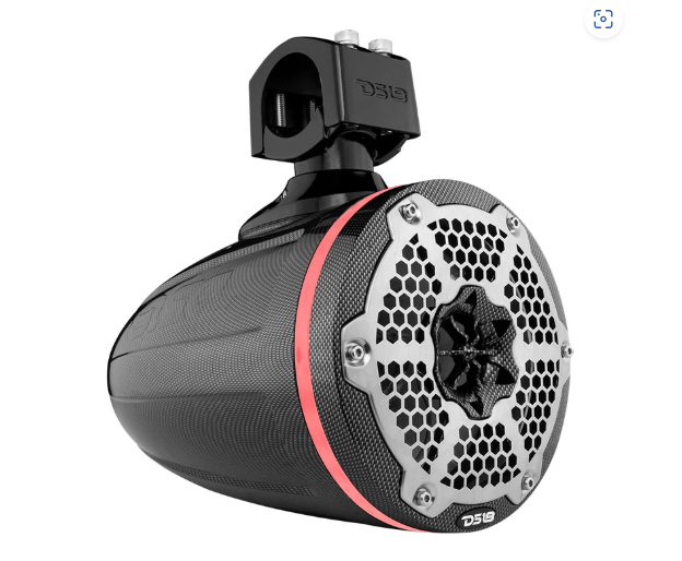 NXL 6.5" Marine and Powersports Empty Tower LED RGB Lights -Black Carbon Fiber