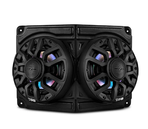 Universal Overhead Flat Mount Pod For Two 6.5” Speakers - Great for ATVs, UTVs, Golf Carts, Boats and more