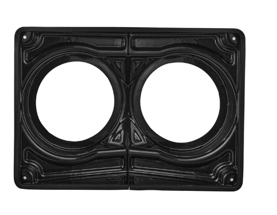 Universal Overhead Flat Mount Pod For Two 6.5” Speakers - Great for ATVs, UTVs, Golf Carts, Boats and more
