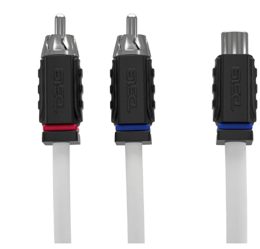 RCA Marine Grade Tinned 100% Copper OFC Y Connector 1 FEMALE to 2 MALE - WHITE