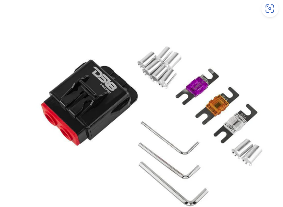 Marine Grade Fuse Holder 4-GA, Fuses Included