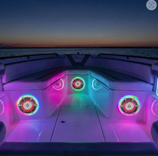 6.5" Digital LED Ring for Marine and Powersports Speakers and Towers SKU: NXL-DLRING6