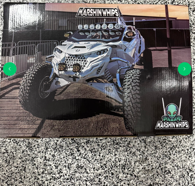 Marshin Whips Can-Am Maverick R RGBW LED Fang Lights | Bluetooth & Chasing Patterns