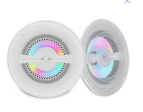 NXL-LXY Series Luxury 2-Way Marine Coaxial Speaker with Digital LED Lights and Flush Magnetic Mount Grille