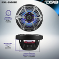 NXL M Series 2-Way Coaxial Marine Speaker with LED RGB