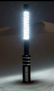 Marty Whip Set | Dual Stealth Black Backing LED Lights