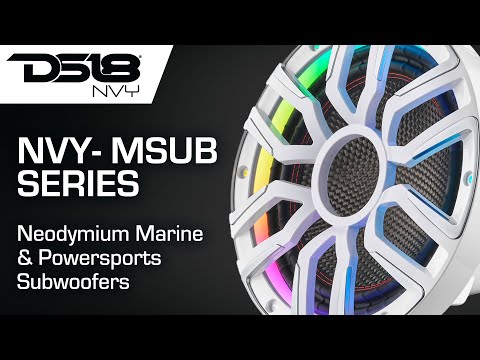 NVY-M10SUB/WH  10” Neodymium Marine & Powersports Subwoofer With Carbon Fiber Cone | 600W RMS 4-Ohm