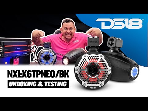 NXL 6.5" Neodymium Marine and Powersports Towers with Built-in Passive Radiator, 1" Driver and LED RGB Lights 150 Watts Rms SKU: NXL-X6TPNEO/BK $1,079.95