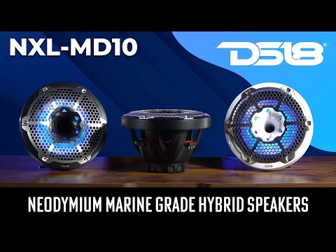 Marine 2-Way Hybrid Speaker with RGB LED, Compression Driver and Neodymium Magnet