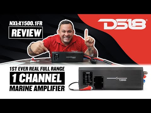 DS18 NXL-X1500.1FR  1-Channel Full-Range Class D IP67 Marine and Powersports Amplifier